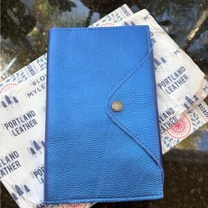 Portland Leather Comet Blue Snap Journal